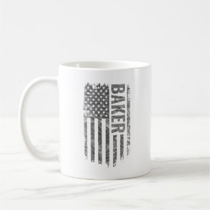 Taza De Café Diseño desgastado de la bandera de EE. UU. para pa