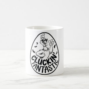 Taza De Café Diseño divertido con tema de pollo Cluckin' Fantas