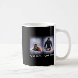 Taza De Café Diseño divertido de animal de meme de golpe de mon