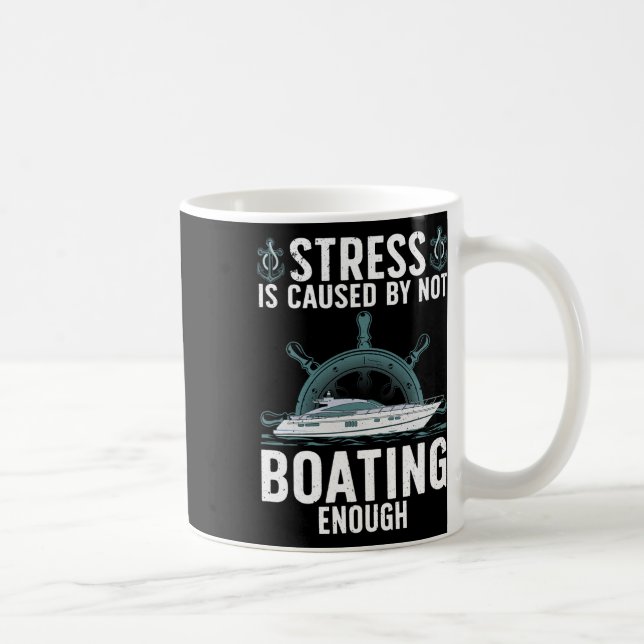 Taza De Café Diseño divertido de barcos para hombres mujeres ya (Derecha)