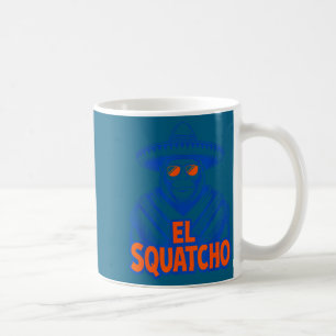Taza De Café Diseño divertido de bigfoot sasquatch mexicano con
