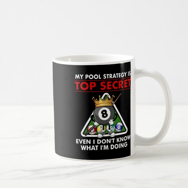 Taza De Café Diseño divertido de billar de billares para hombre (Derecha)