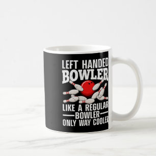 Taza De Café Diseño divertido de boliche para zurdos para hombr