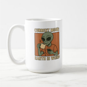 Taza De Café Diseño Divertido de Café Alien