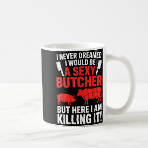 Taza De Café Diseño Divertido de Carnicero para Hombres Mujeres
