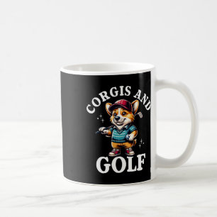 Taza De Café Diseño divertido de Corgi y amante del golf para h