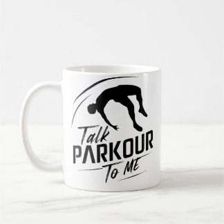 Taza De Café Diseño Divertido de Curso de Obstáculos de Parkour