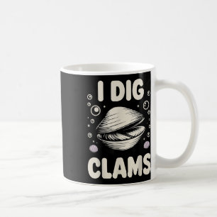 Taza De Café Diseño divertido de excavación de almejas para hom