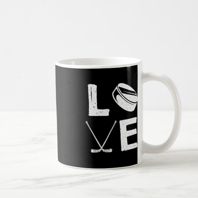 Taza De Café Diseño divertido de hockey para niños hombres hock (Derecha)