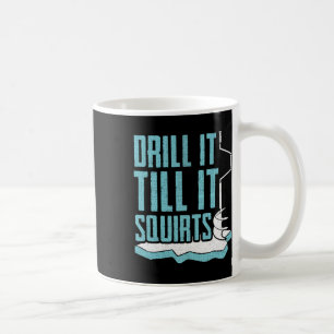Taza De Café Diseño divertido de la pesca de hielo para los pes