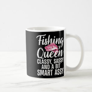 Taza De Café Diseño divertido de la reina de la pesca para muje