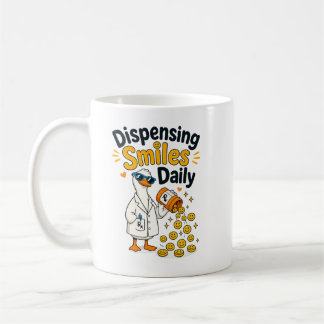 Taza De Café Diseño Divertido de Pato Farmacéutico