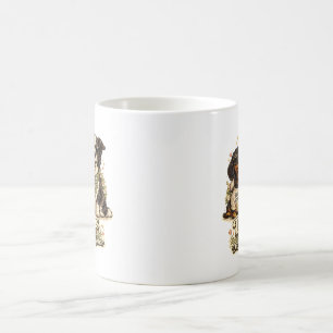 Taza De Café Diseño Divertido de Perros Gemelos de Diferente Ma