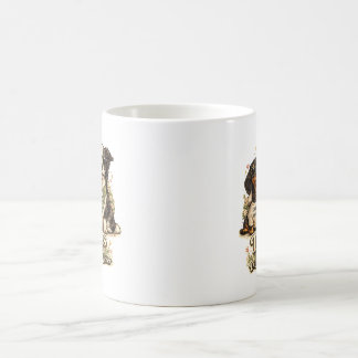 Taza De Café Diseño Divertido de Perros Gemelos de Diferente Ma