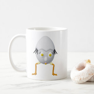 Taza De Café Diseño divertido del personaje de huevo RG y RA