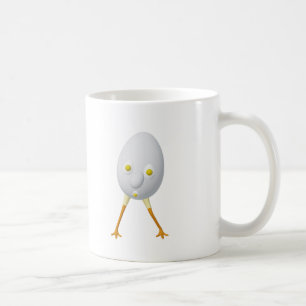 Taza De Café Diseño divertido del personaje de huevo RG y RA