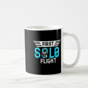 Taza De Café Diseño Divertido Nuevo Lote Primer Vuelo Solo Aero