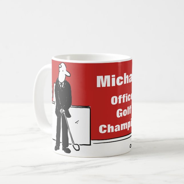 Taza De Café Diseño divertido para Office Golf Lover (Anverso izquierdo)