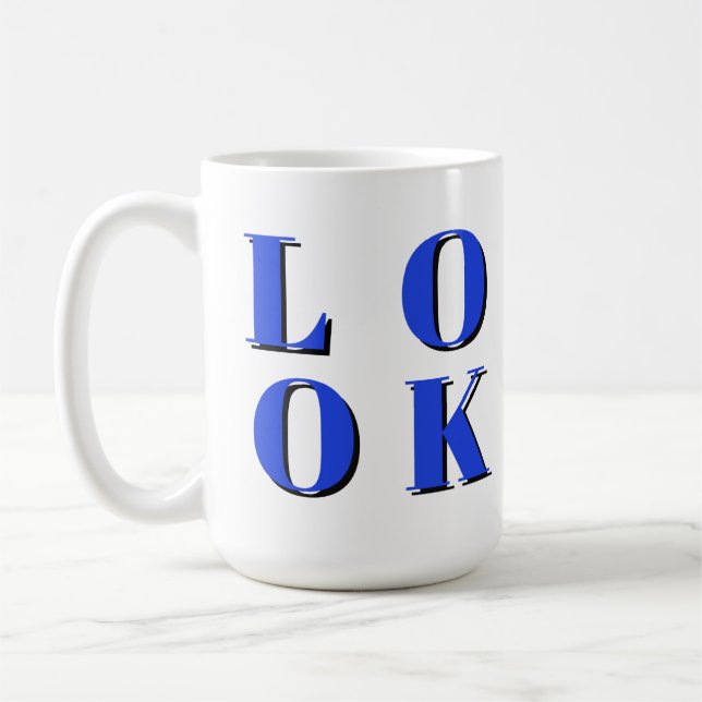 Taza De Café diseño divertido y lindo (Izquierda)