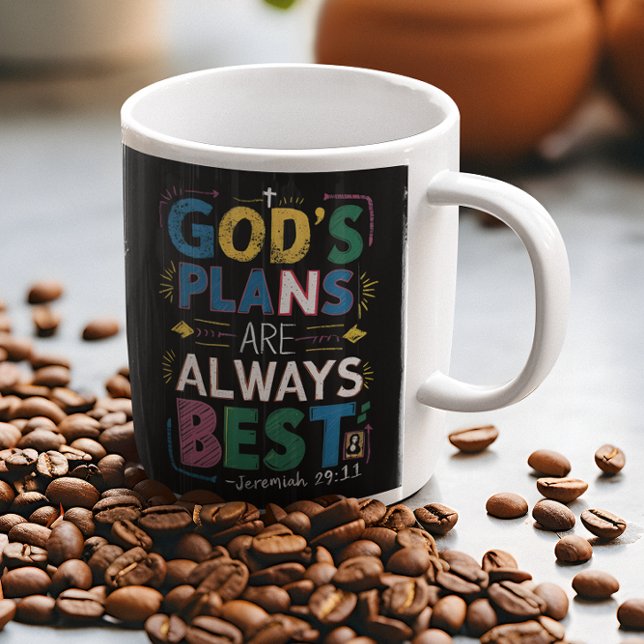 Taza De Café Diseño Divino: Los Planes De Los Dioses Siempre So (Subido por el creador)