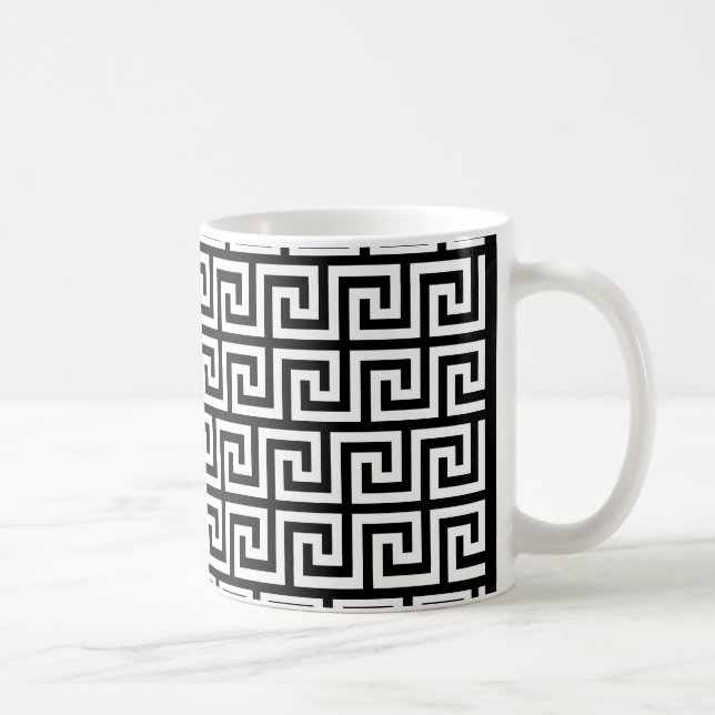 Taza De Café Diseño dominante griego (Derecha)