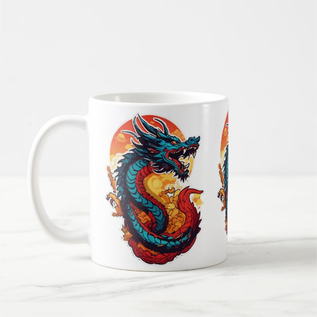 Taza De Café Diseño 🐲 Dragon (Izquierda)