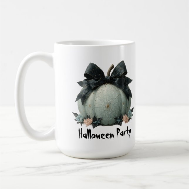 Taza De Café Diseño elegante de la fiesta de calabaza Halloween (Izquierda)