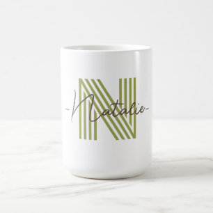 Taza De Café Diseño elegante de letras geniales regalo personal