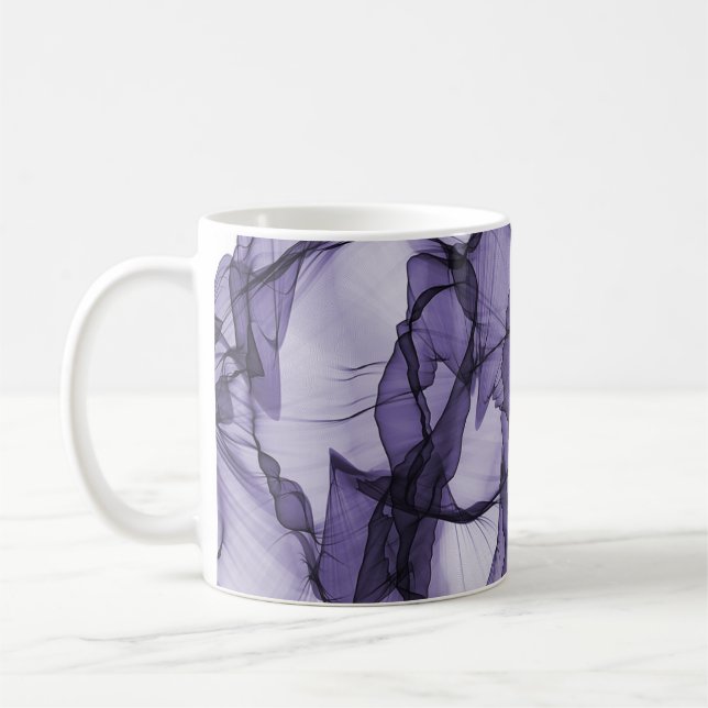 Taza De Café Diseño elegante de película de lavender leafy (Izquierda)
