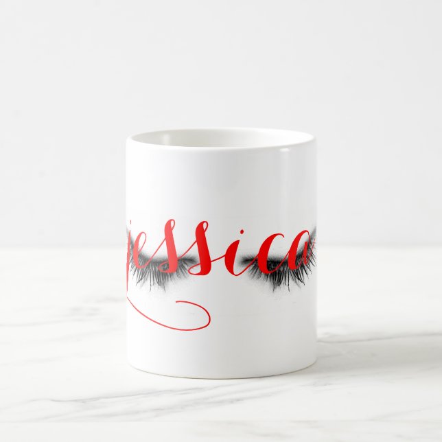 Taza De Café Diseño elegante femenino artsy personalizado de (Centro)