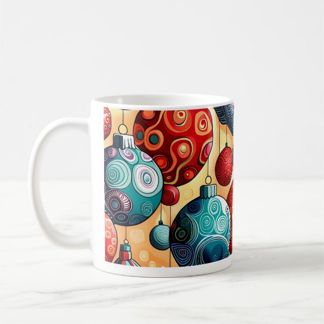 Taza De Café Diseño en baudible de navidades (Izquierda)