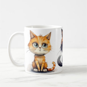 Taza De Café Diseño expresivo de tazón para café de gato