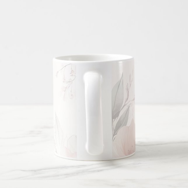 Taza De Café Diseño floral (Mango)