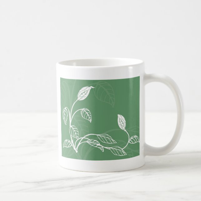 Taza De Café diseño floral (Derecha)