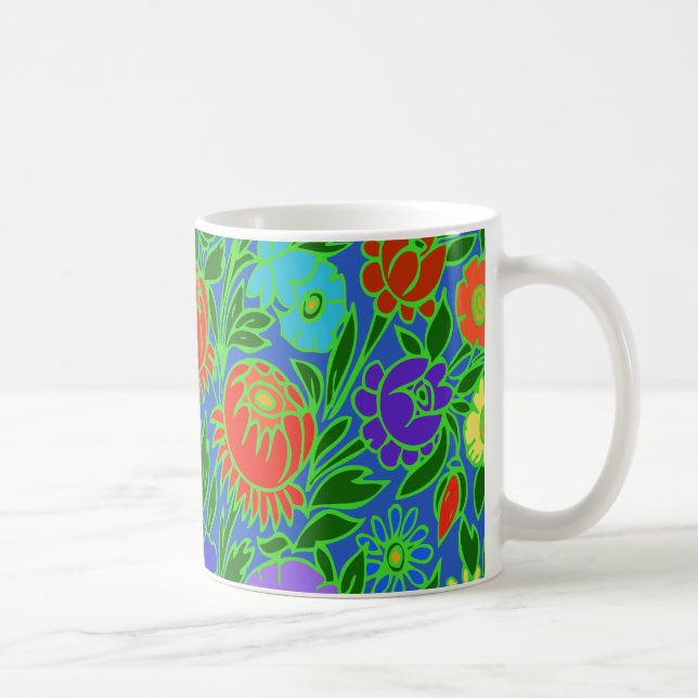 Taza De Café Diseño floral #2 (Derecha)