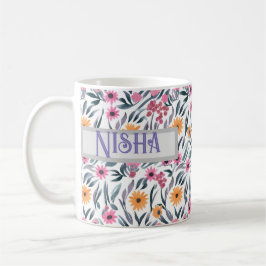TAZA DE CAFÉ DISEÑO FLORAL DE DÍA DE LA MADRE PERSONALIZADO