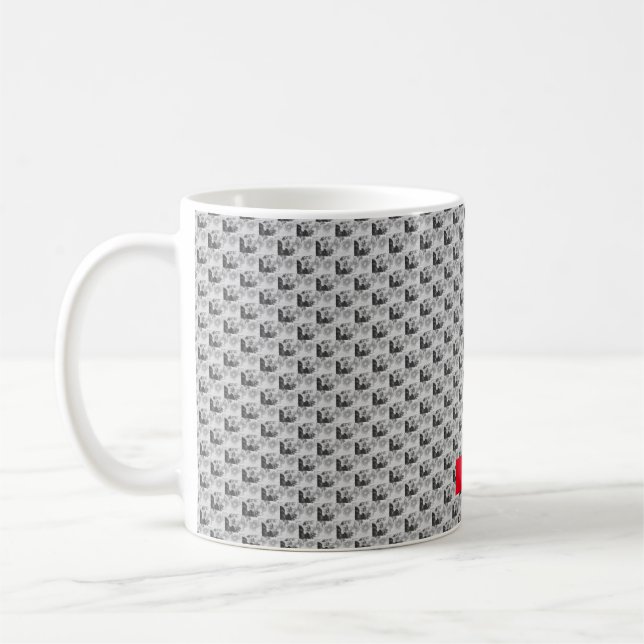Taza De Café Diseño floral moderno (Izquierda)