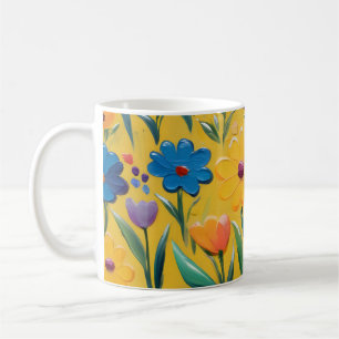 Taza De Café Diseño floral primaveral