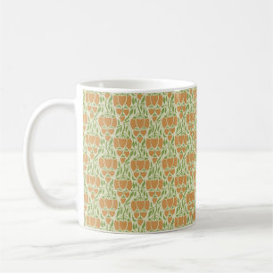 Taza De Café Diseño floral sin igual en Art Nouveau