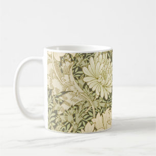 Taza De Café Diseño floral verde de Wm Morris