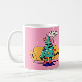 TAZA DE CAFÉ DISEÑO "FUENTE Y ATRÁS" DE ILUSTRACION DE NAVIDADE