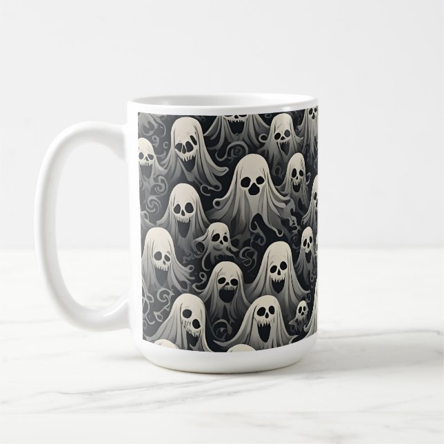 Taza De Café Diseño Ghosts (Izquierda)