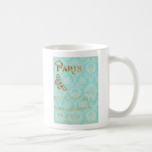 Taza De Café Diseño Gold de París