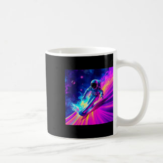 Taza De Café Diseño Gráfico de Astronauta Surfando Onda de Arco