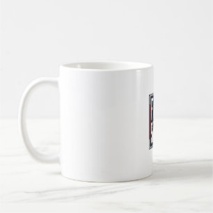 Taza De Café Diseño gráfico de caja espíritu libre patriótico v