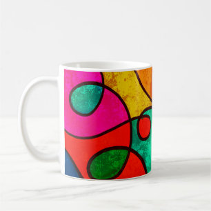 Taza De Café Diseño gráfico de fondo abstracto