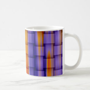 Taza De Café Diseño gráfico de rayas coloridas