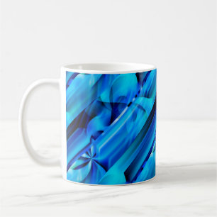 Taza De Café Diseño gráfico impecable - negro azul I