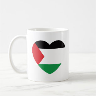 Taza De Café diseño gráfico lindo con bandera palestina