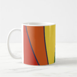 Taza De Café Diseño gráfico original arco iris, LGBTQ